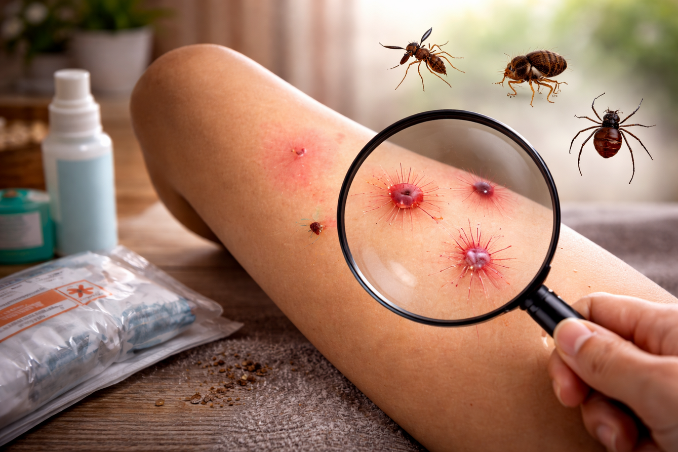 Comment reconnaître les piqûres d’insectes dans la maison ?